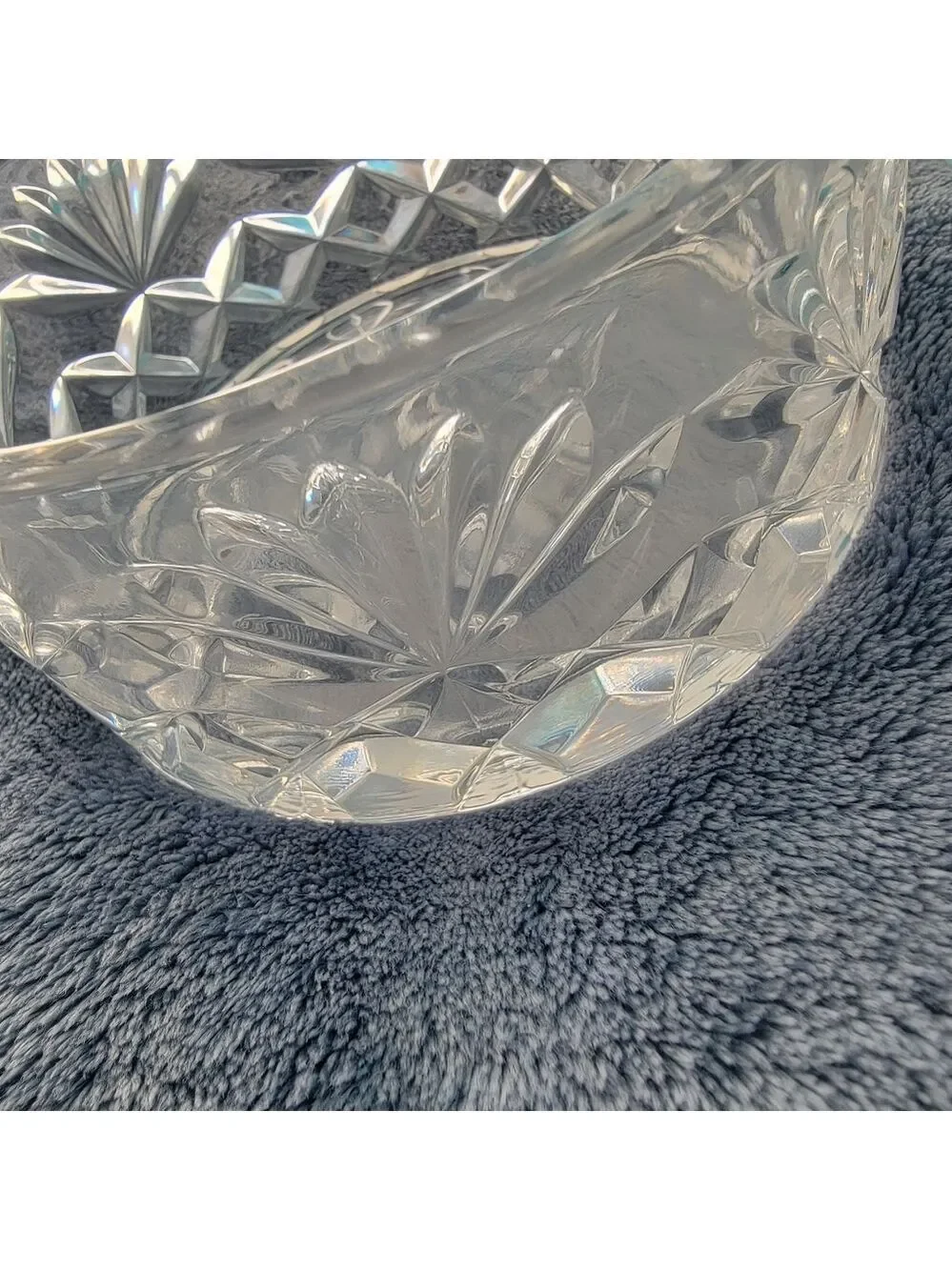 Vintage Shannon Crystal Leaded Crystal Round Powder Bowl with Lid Trinket Box